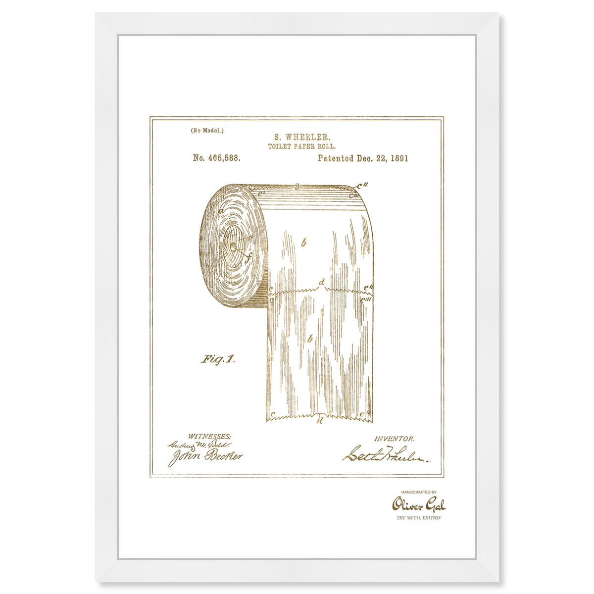 Toilet-paper roll 1891 I Gold