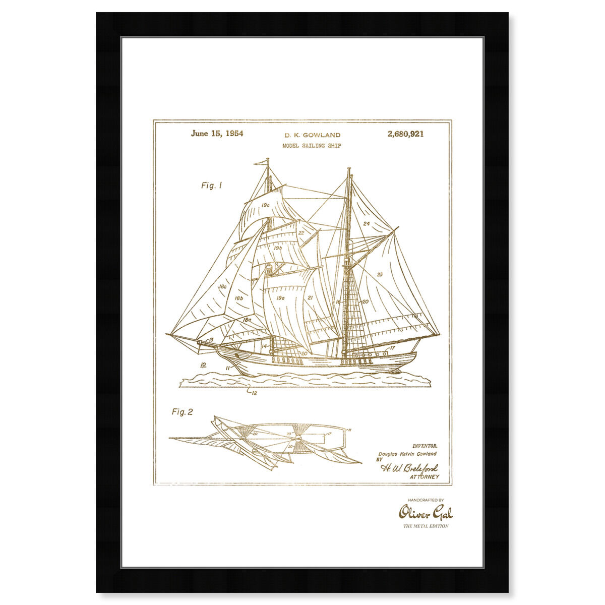 Model Sailing Ship 1954 II Gold Main image