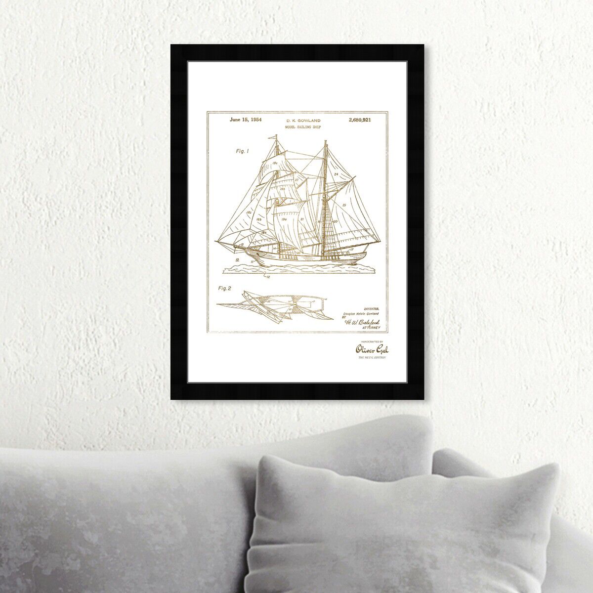 Model Sailing Ship 1954 II Gold Secondary image