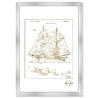 Model Sailing Ship 1954 II Gold