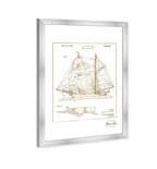 Model Sailing Ship 1954 II Gold