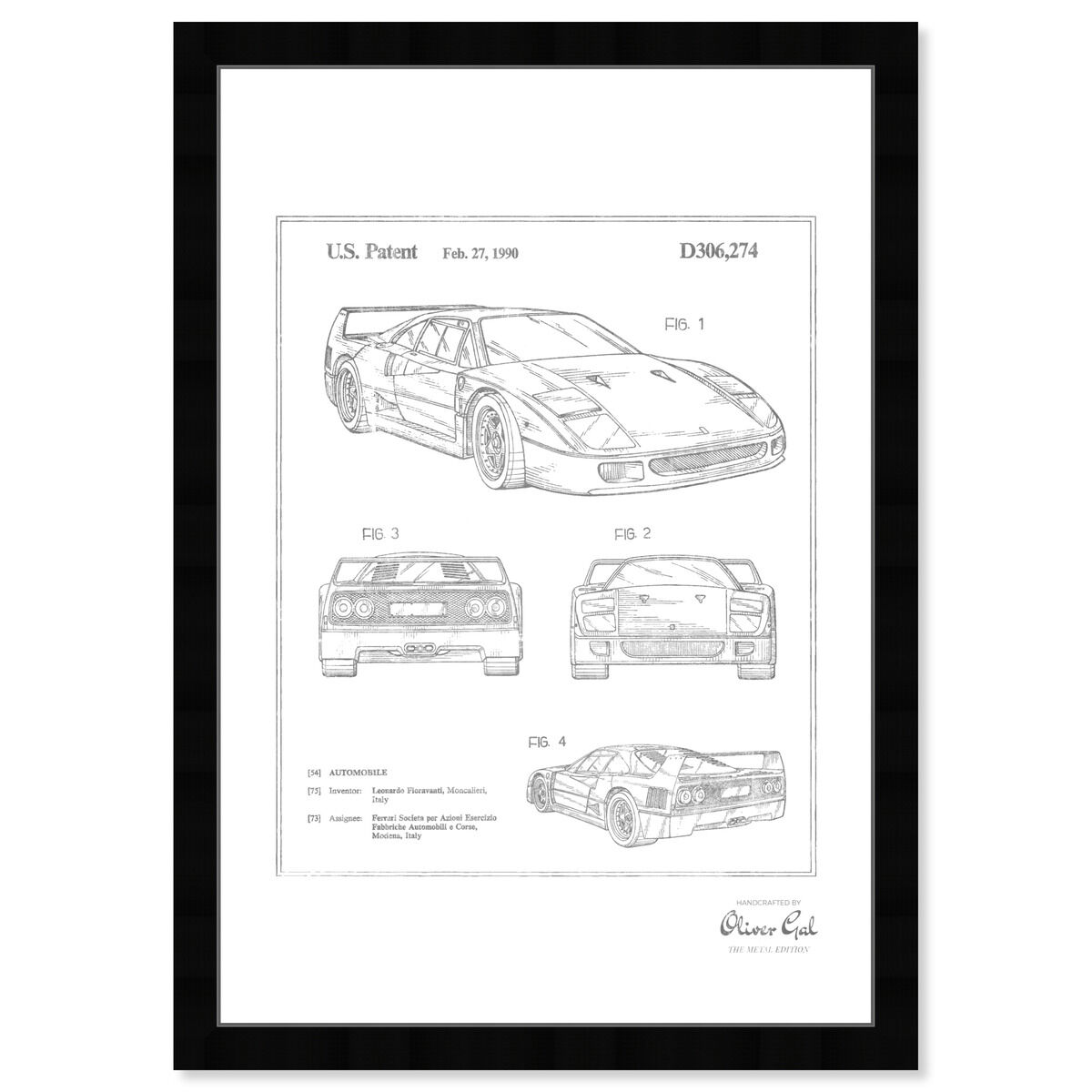 Ferrari F40 1990, Silver Foil Main image