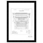Type Writing Machine 1899, Silver Foil