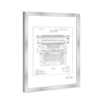 Type Writing Machine 1899, Silver Foil
