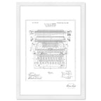 Type Writing Machine 1899, Silver Foil