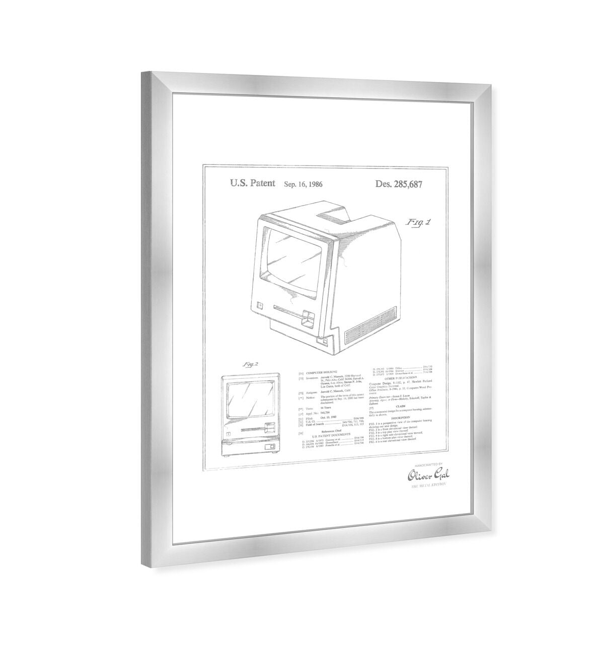 Apple Macintosh 128K 1986, Silver Foil