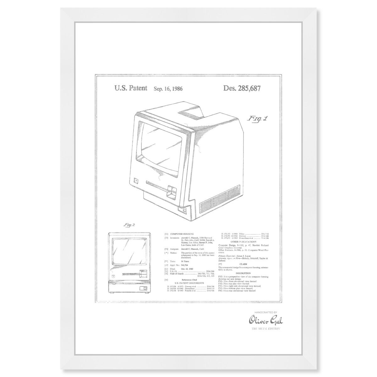 Apple Macintosh 128K 1986, Silver Foil
