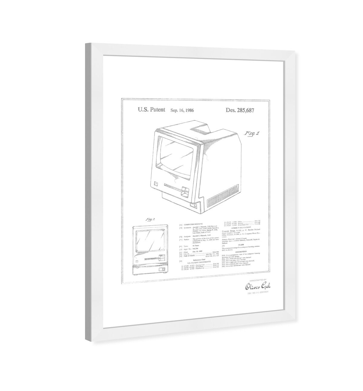 Apple Macintosh 128K 1986, Silver Foil