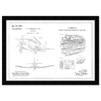 Airplane and Jet Engine 1947, Silver Foil