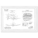 Airplane and Jet Engine 1947, Silver Foil