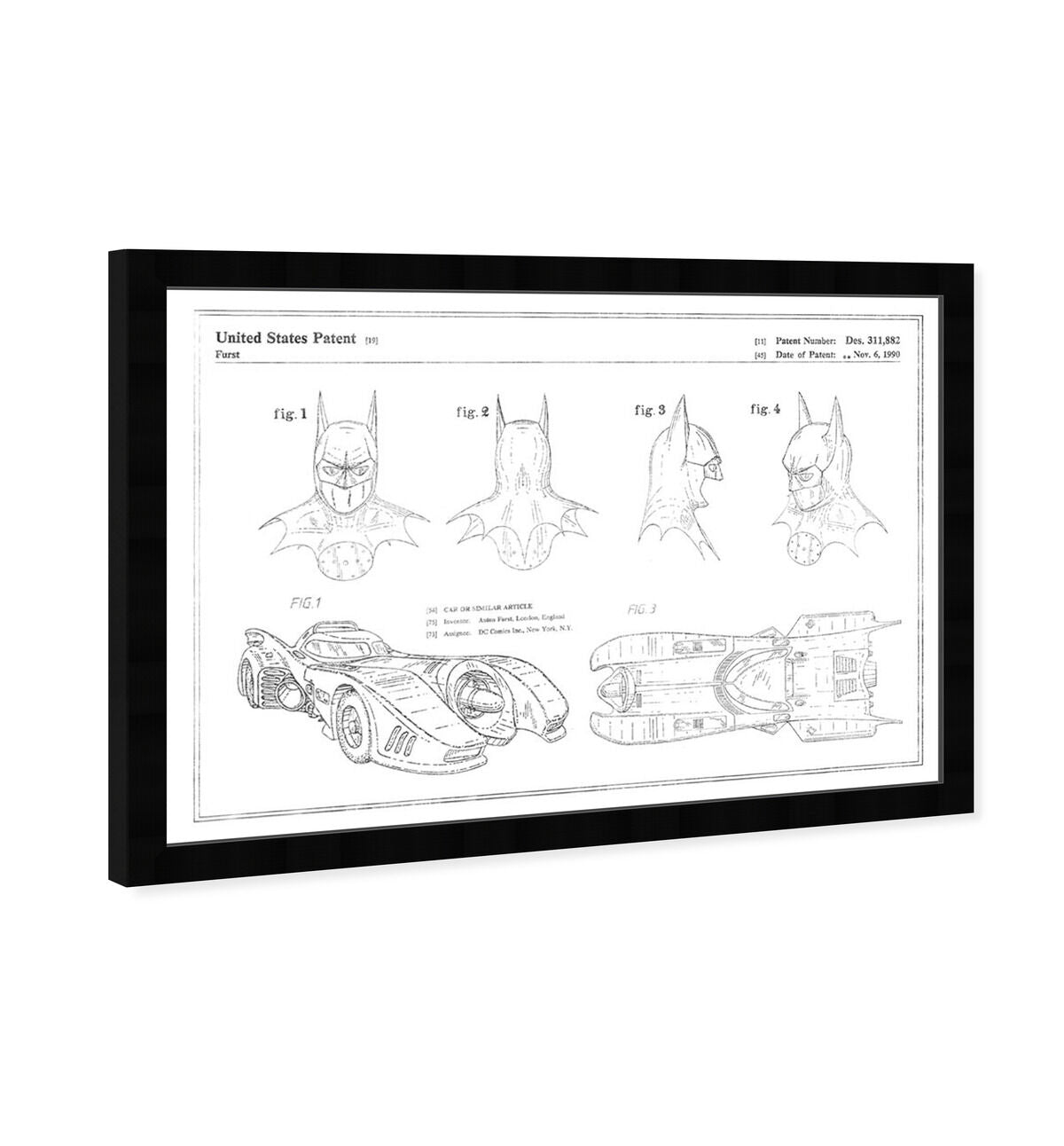 Batmobile and Accessories 19909, Silver Foil