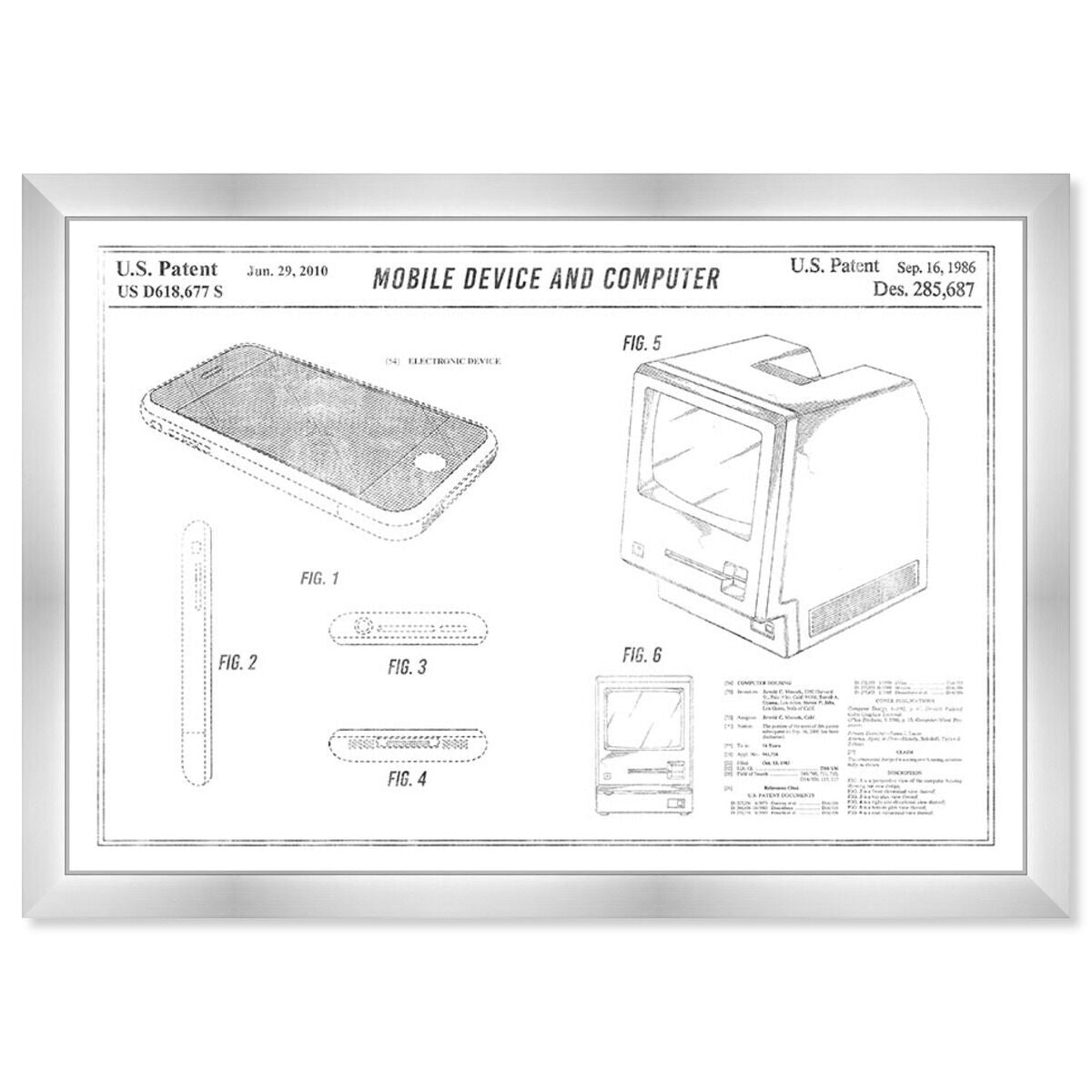 Mobile Device and Computer, Silver Foil