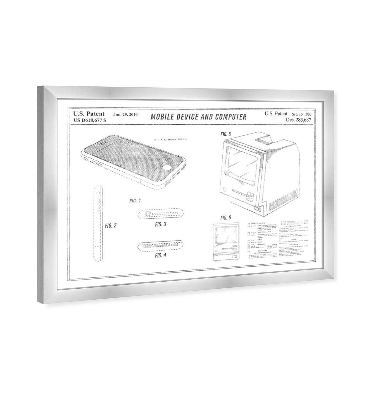 Mobile Device and Computer, Silver Foil