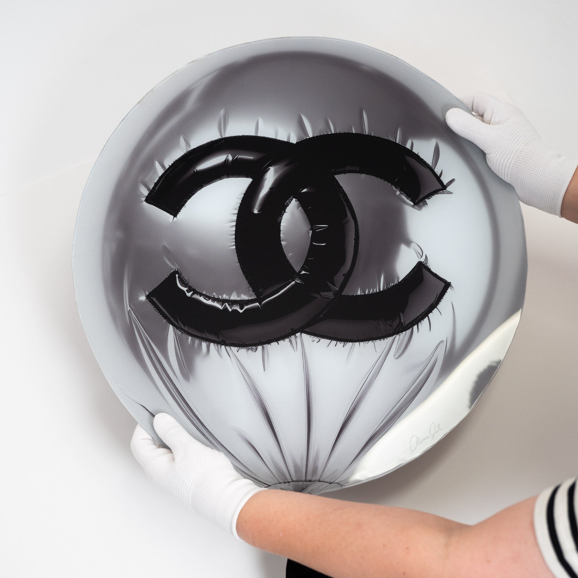 Mylar Balloon Dream 2 Silver | Acrylic Silhouette Secondary image