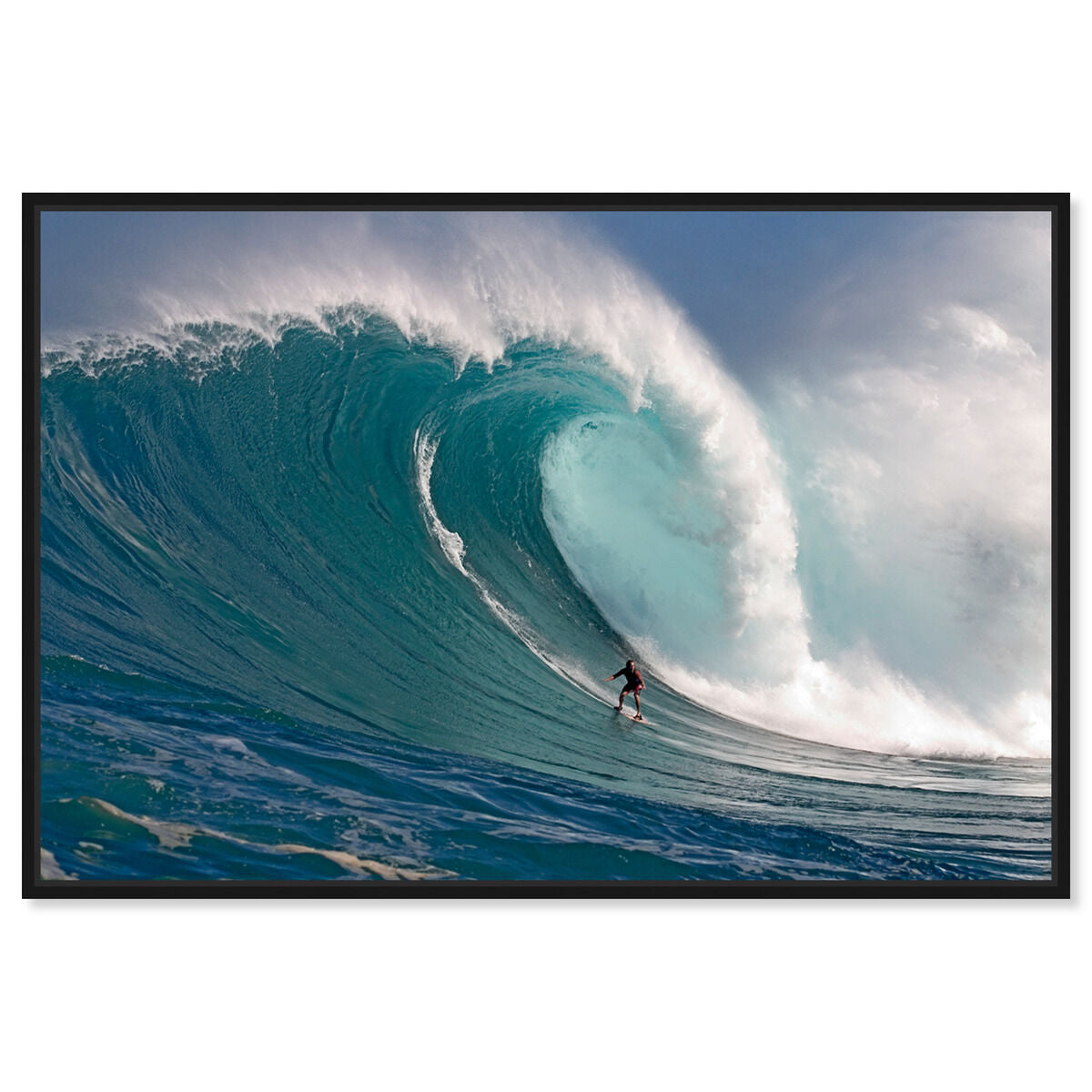 Surfer at Peahi by David Fleetham
