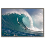 Surfer at Peahi by David Fleetham