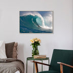 Surfer at Peahi by David Fleetham