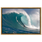 Surfer at Peahi by David Fleetham
