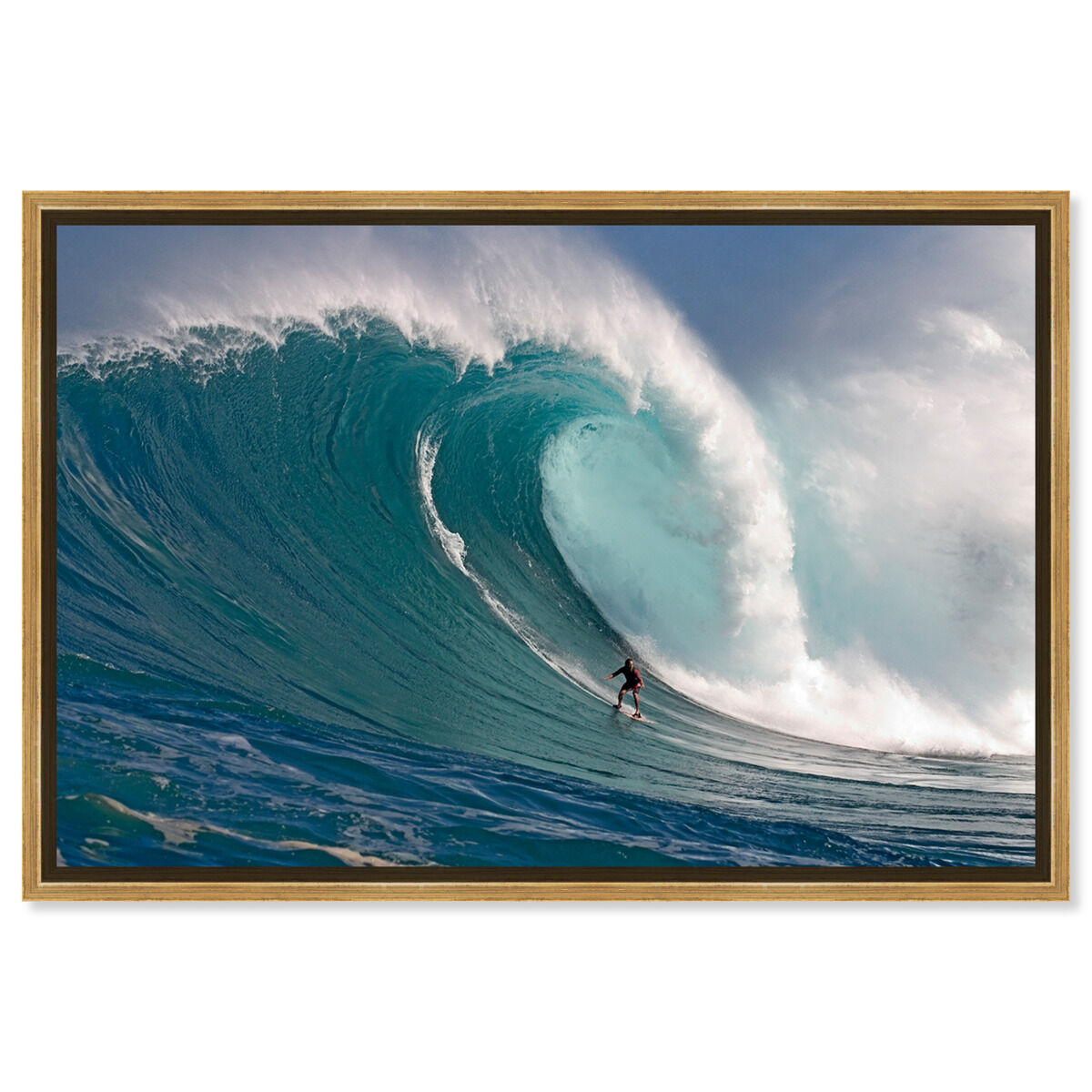 Surfer at Peahi by David Fleetham