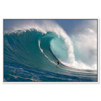 Surfer at Peahi by David Fleetham
