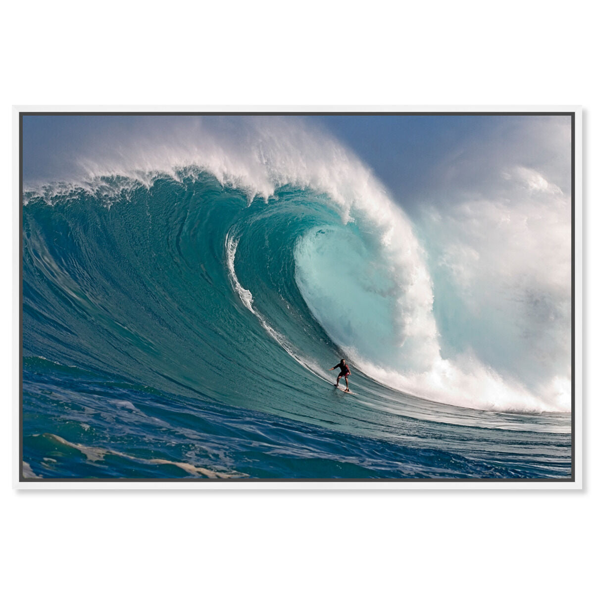 Surfer at Peahi by David Fleetham