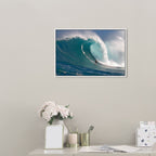 Surfer at Peahi by David Fleetham