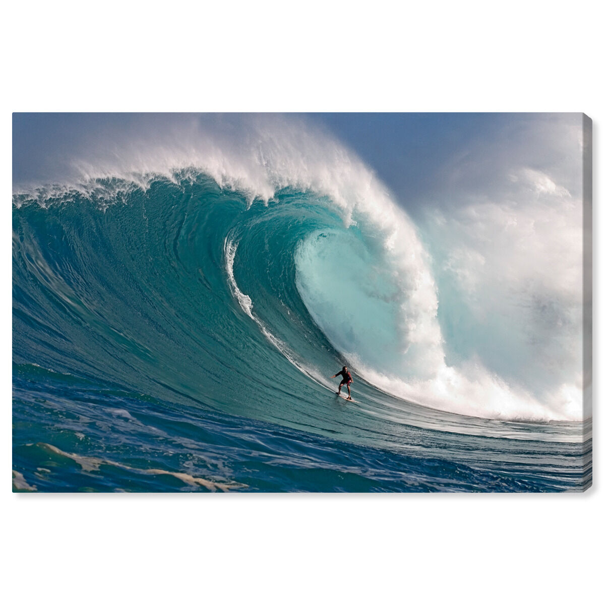 Surfer at Peahi by David Fleetham