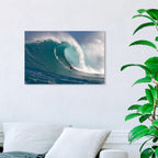 Surfer at Peahi by David Fleetham