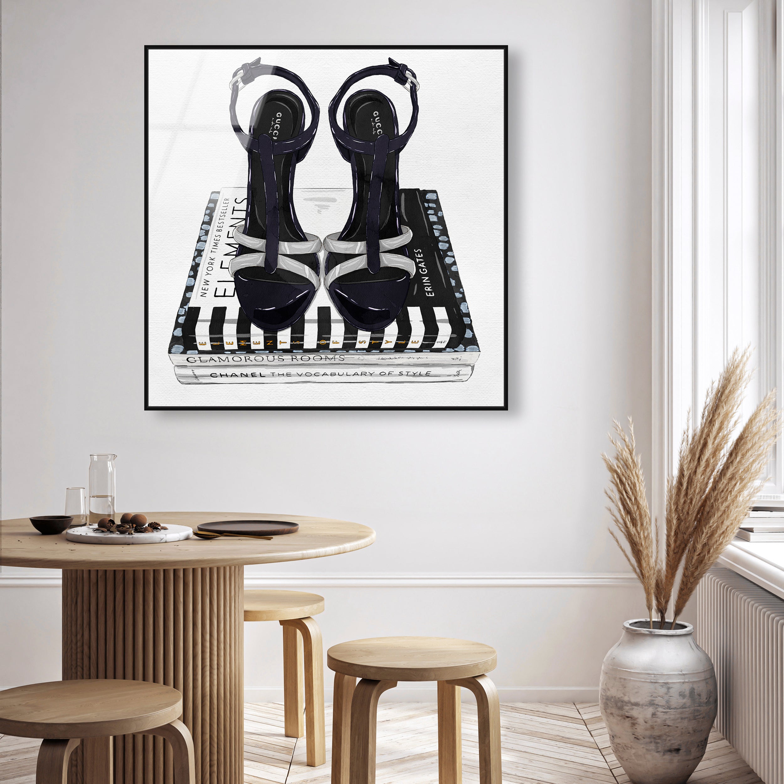 Fashion Shoes and Glam Books Silver II