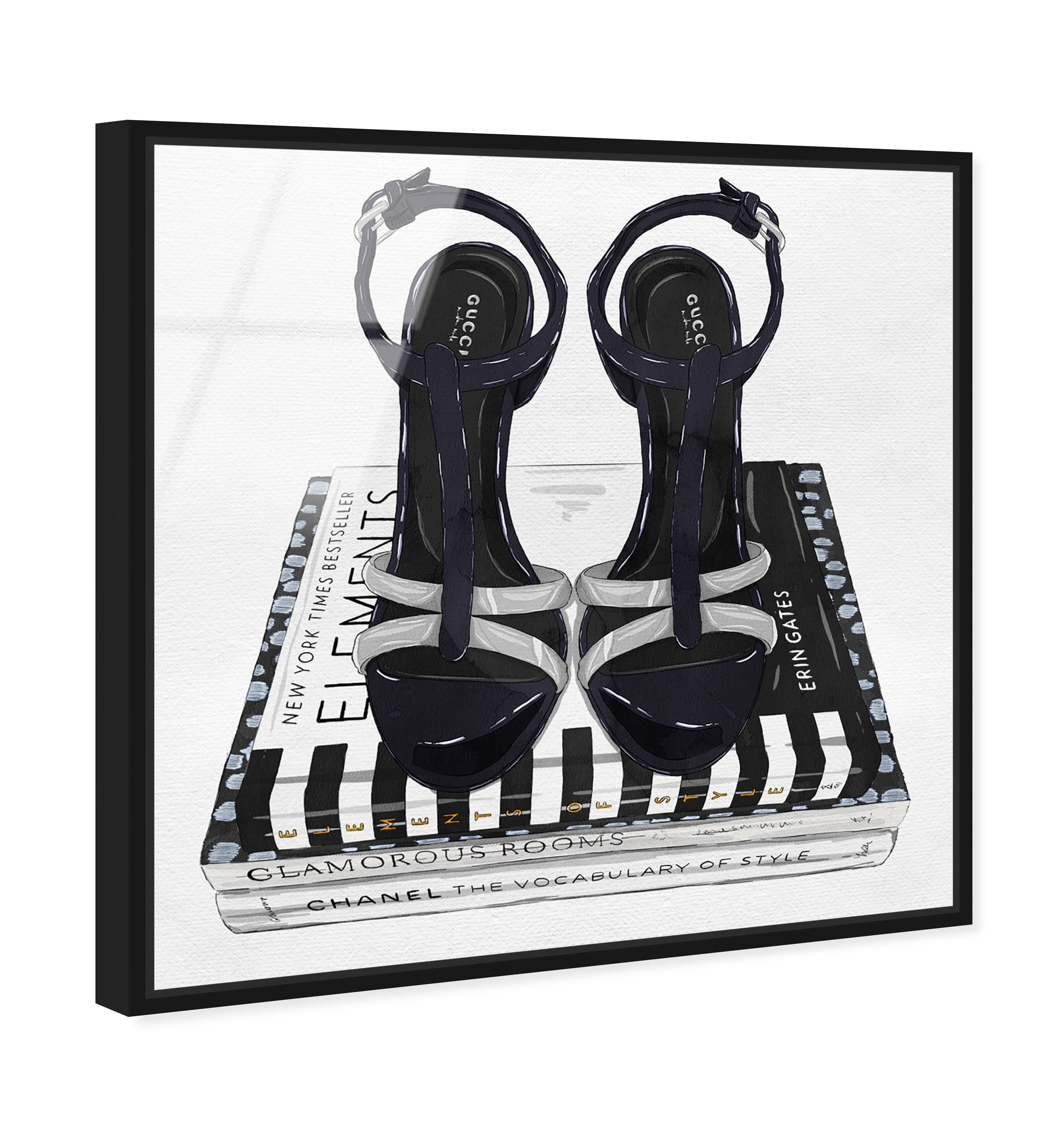 Fashion Shoes and Glam Books Silver II