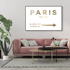 Paris Road Sign