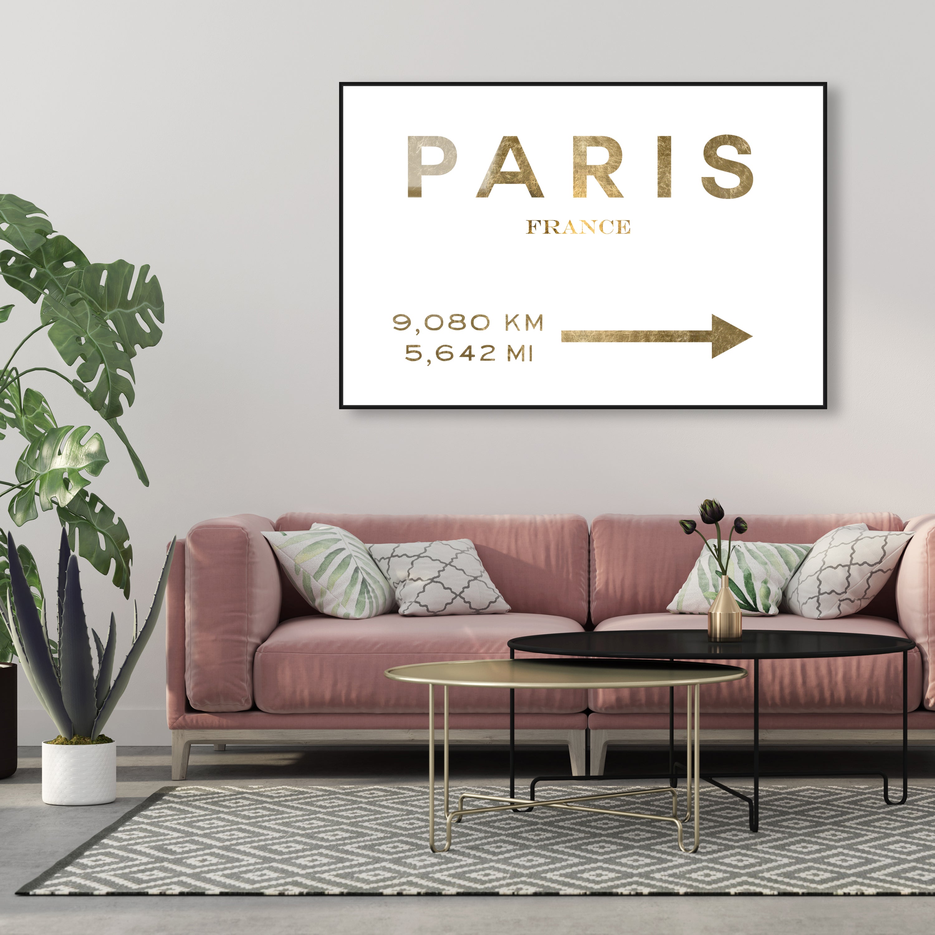 Paris Road Sign