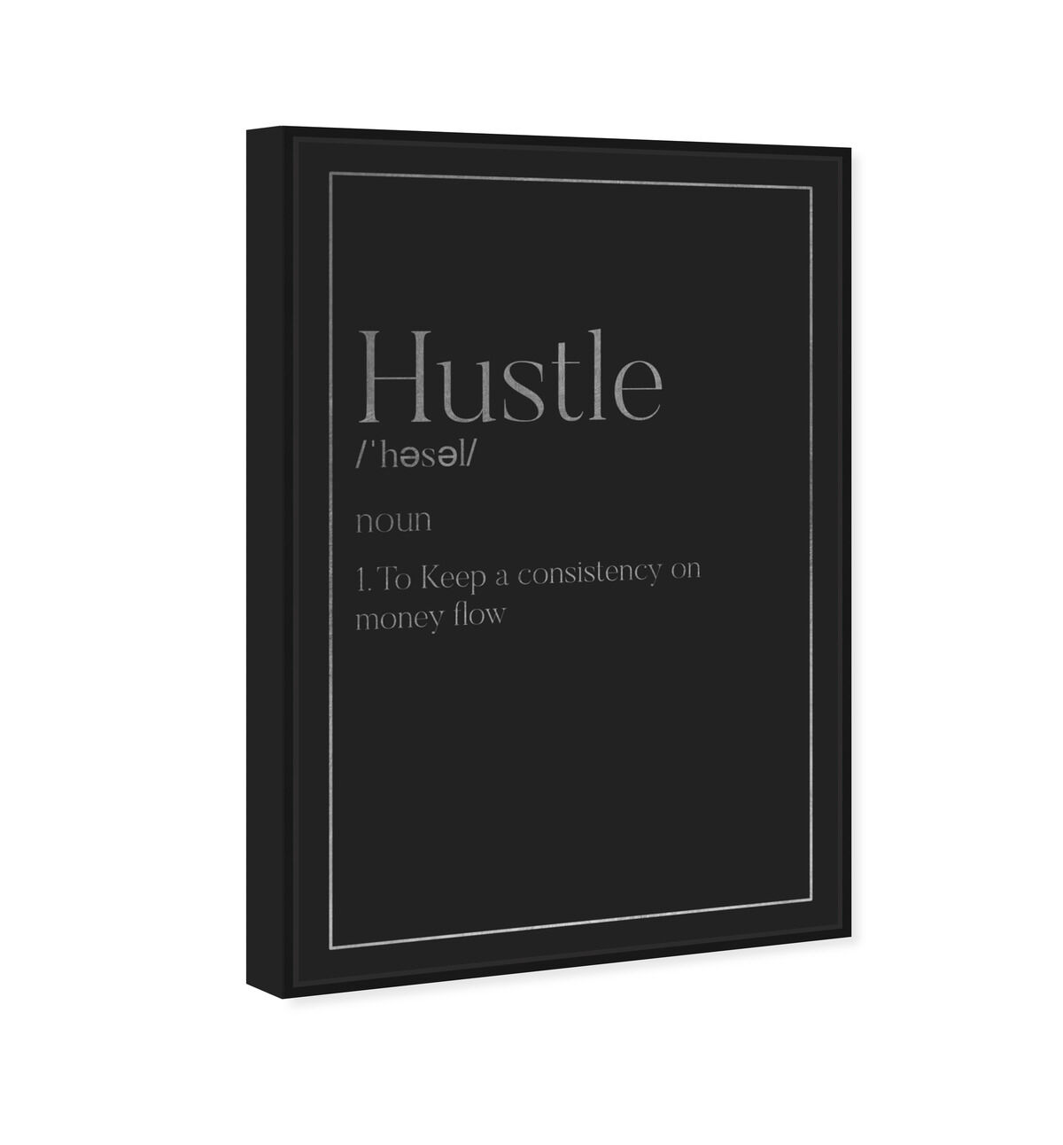 Hustle Typography I SILVER