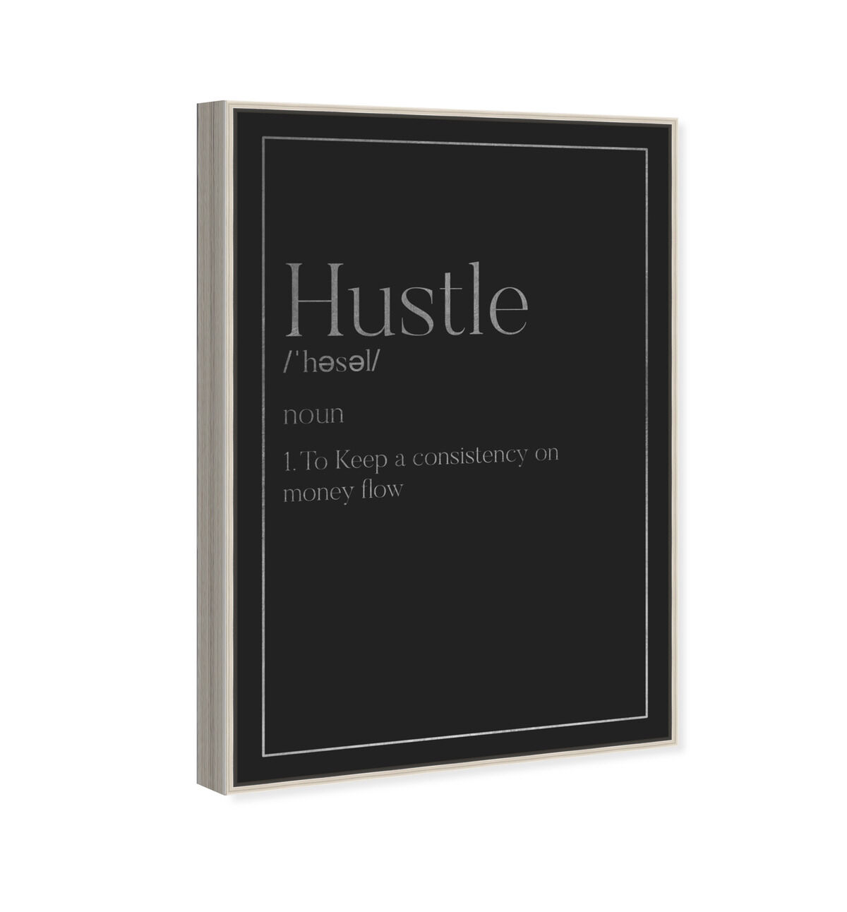 Hustle Typography I SILVER