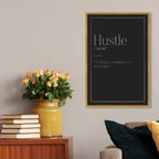 Hustle Typography I SILVER