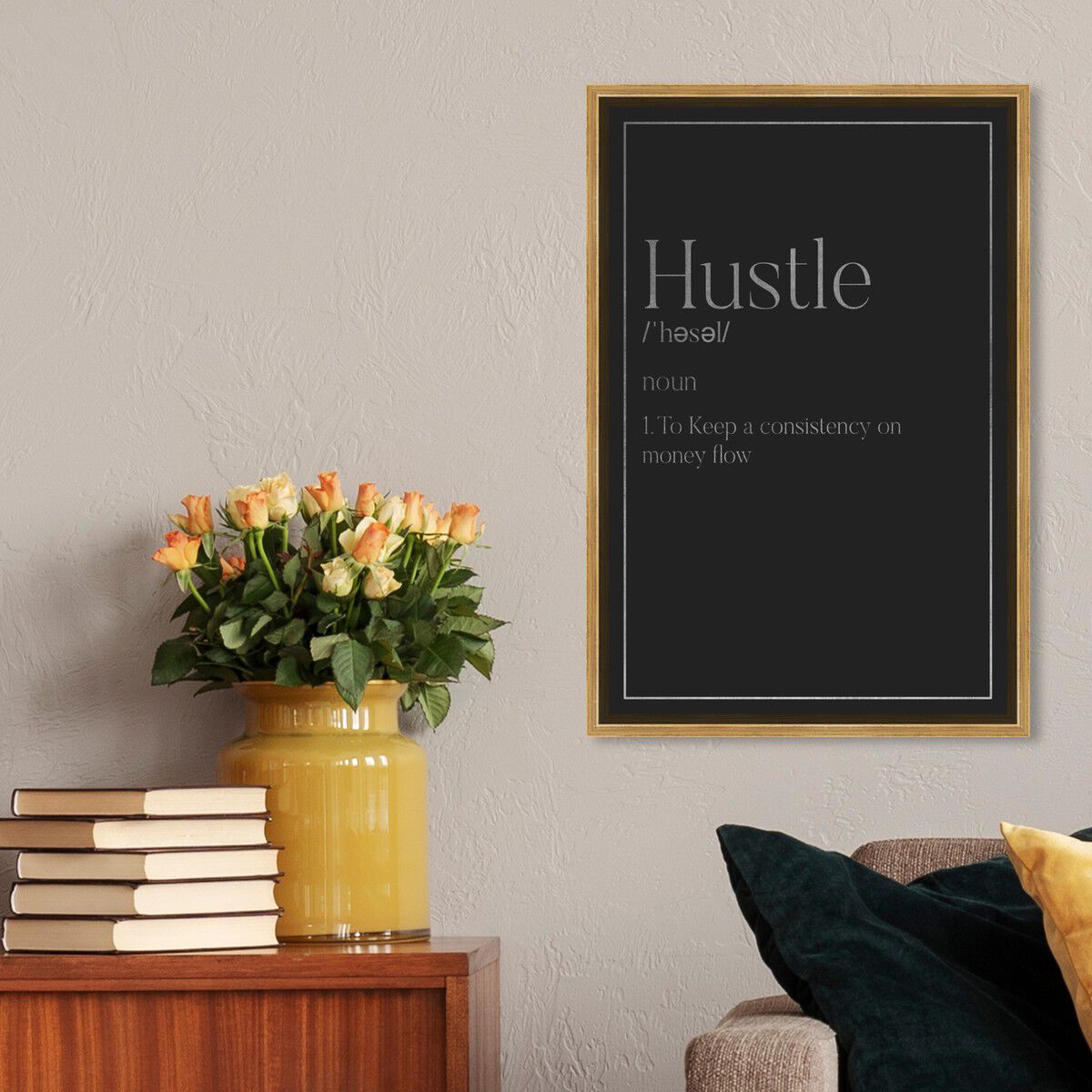Hustle Typography I SILVER