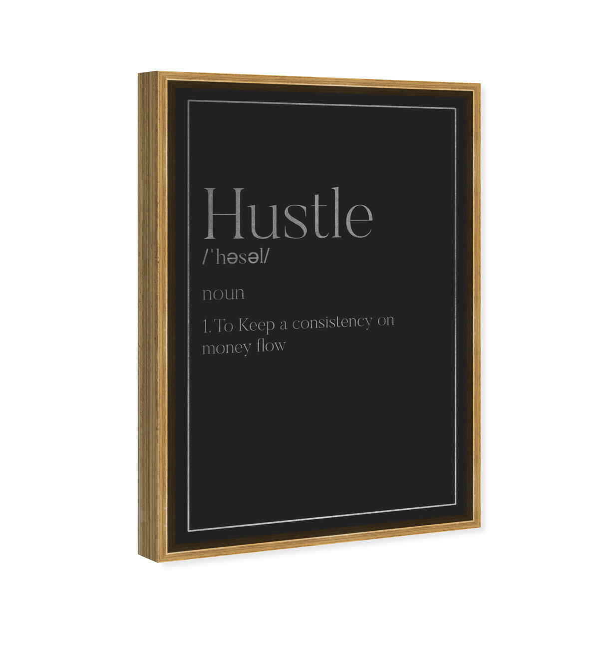 Hustle Typography I SILVER