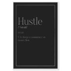 Hustle Typography I SILVER