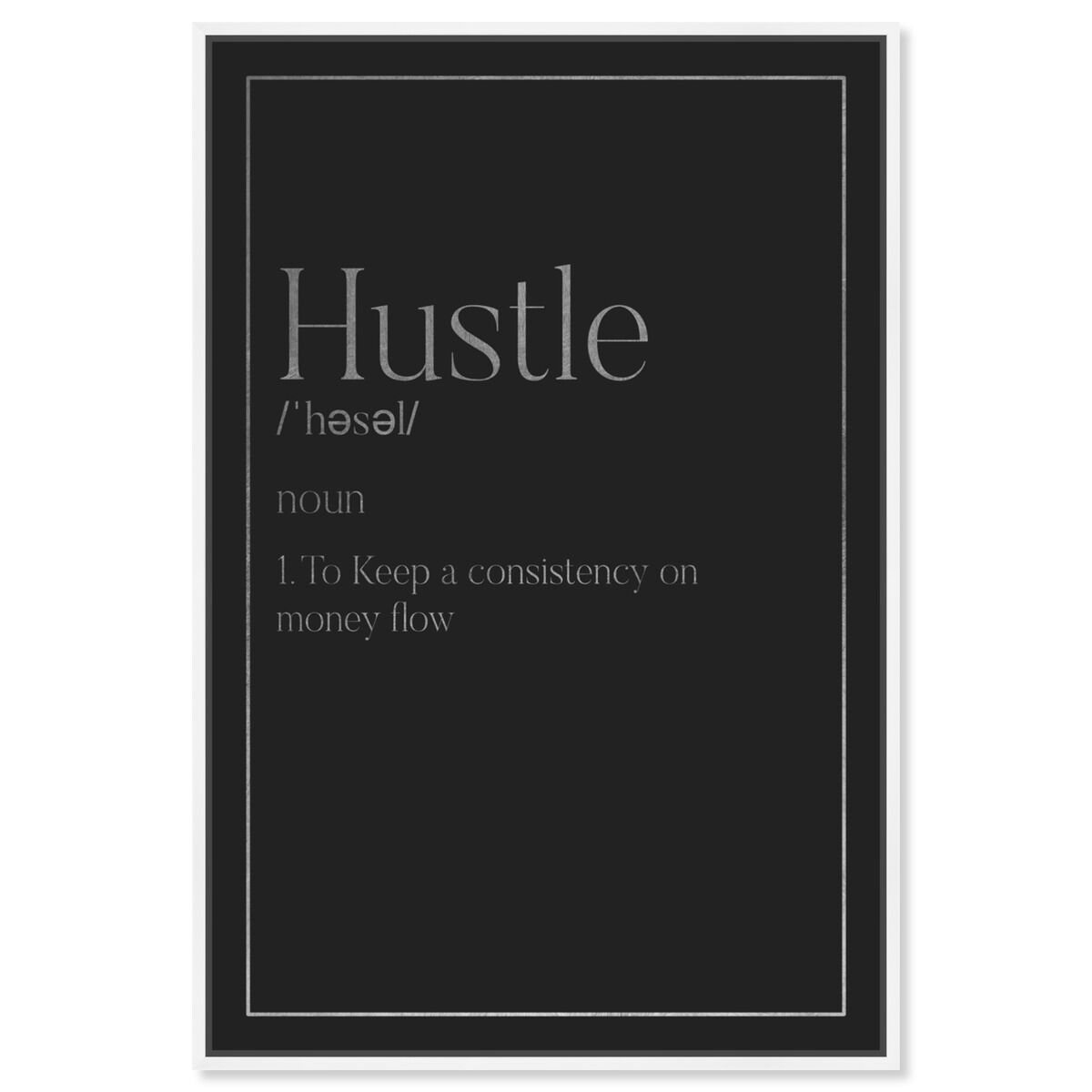 Hustle Typography I SILVER