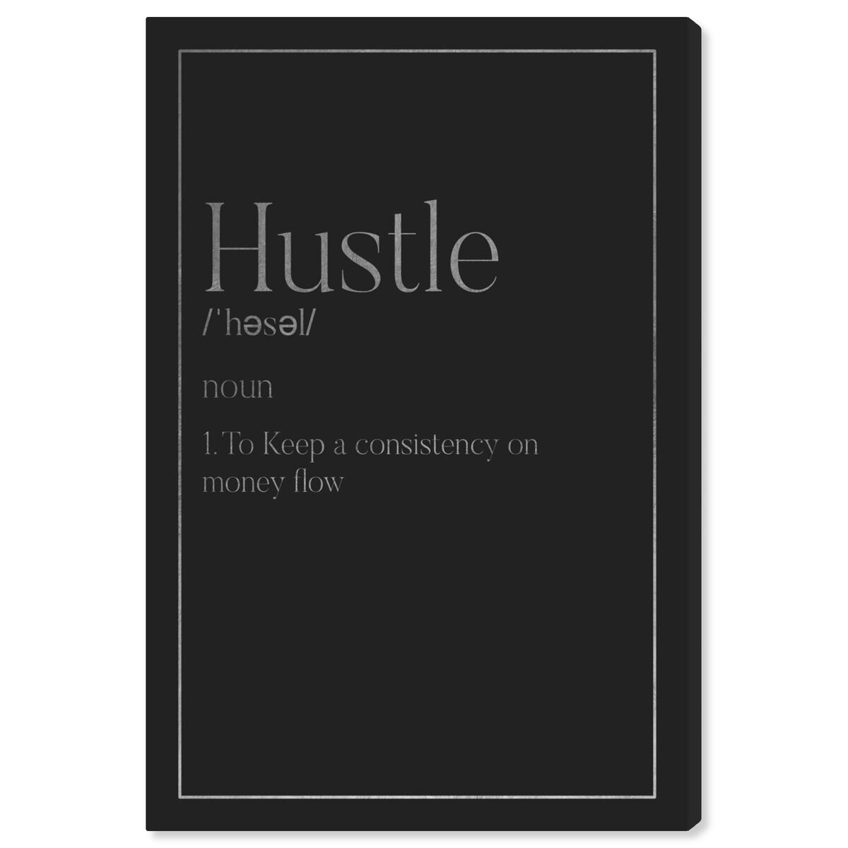 Hustle Typography I SILVER Main image