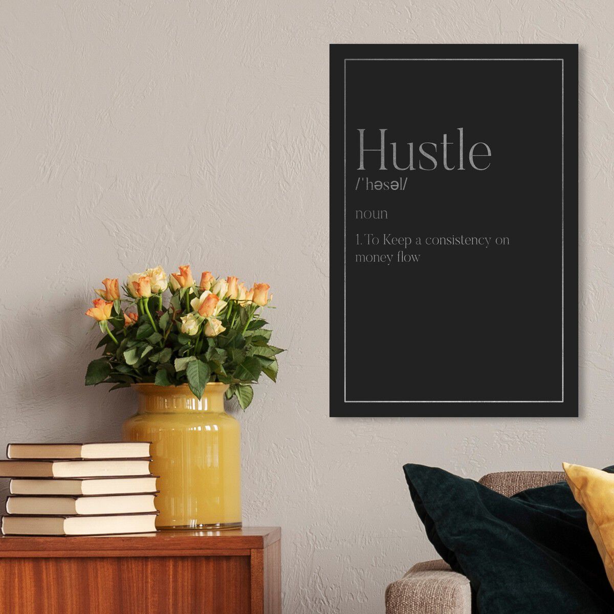 Hustle Typography I SILVER