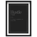 Hustle Typography I SILVER