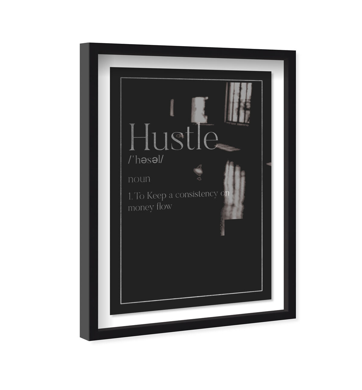 Hustle Typography I SILVER