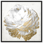 Gold and Light Floral White