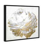 Gold and Light Floral White