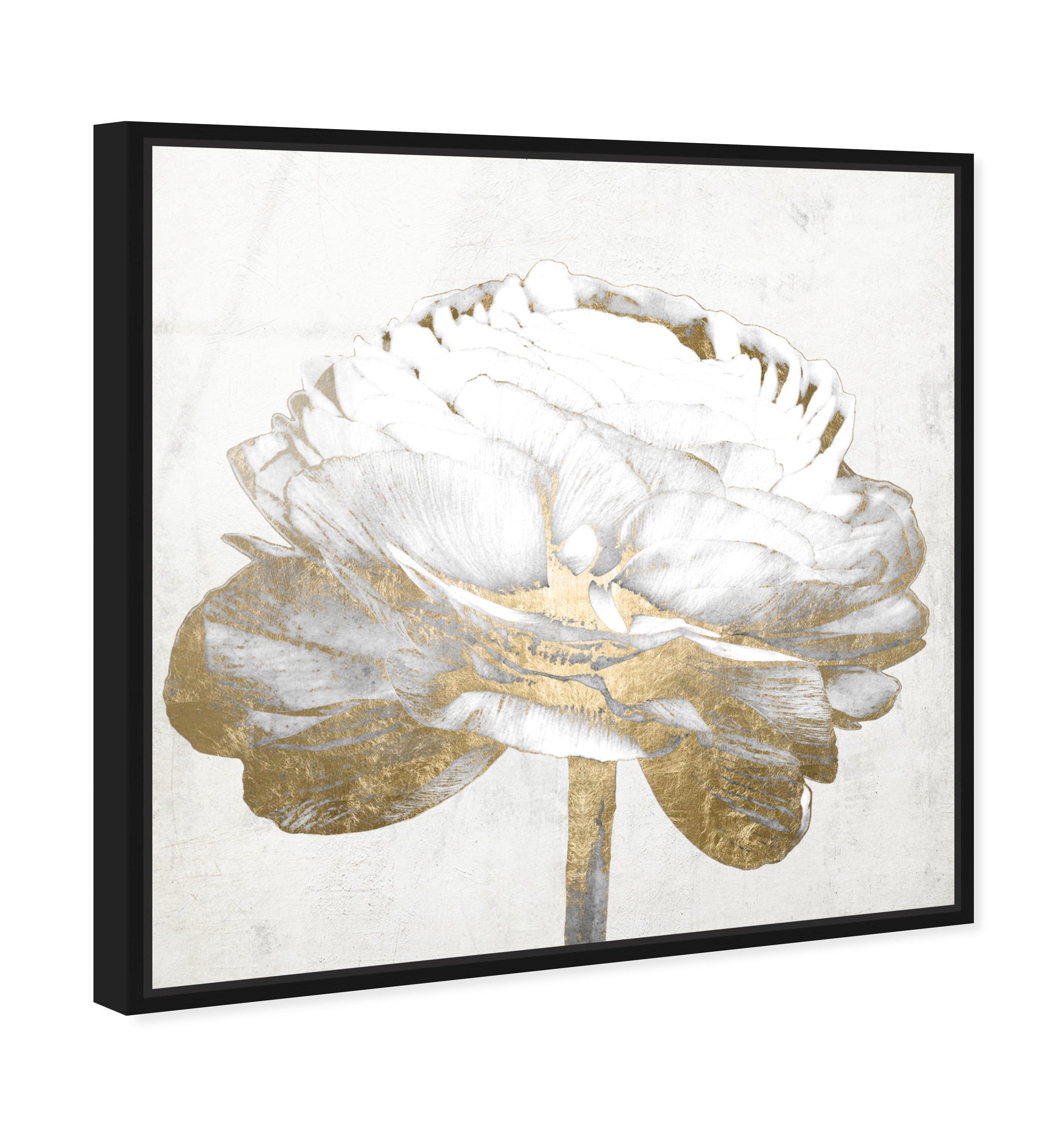 Gold and Light Floral II White