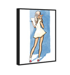 White Dress Best Friend Blue