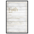 Faith Typography Wood