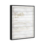 Faith Typography Wood