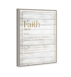 Faith Typography Wood